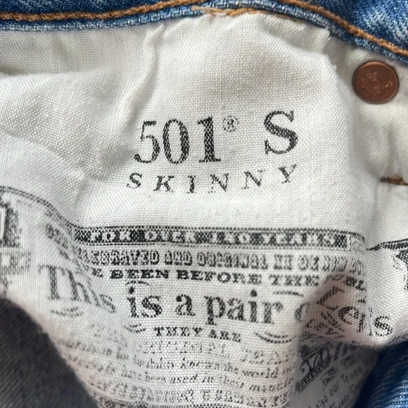 Levi 501 skinny jeans - Picture 3 of 3